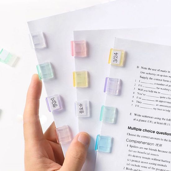 [와인앤쿡]문서 정리 클립 10p 1세트(색상 택1)