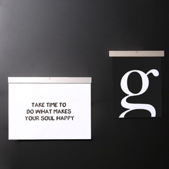 실버 마그넷 푸쉬 바 냉장고 자석