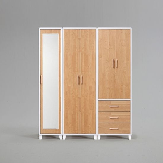 니스 3서랍 장롱세트 거울도어형 1600 (착불)