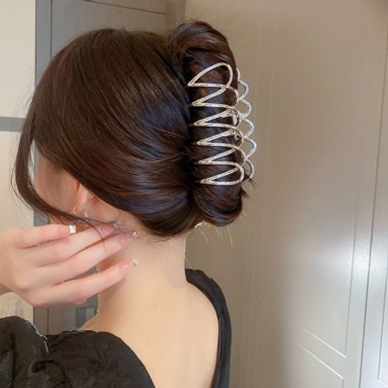 골드/실버 꼬임 헤어 집게핀 고정핀 예쁜 악세사리