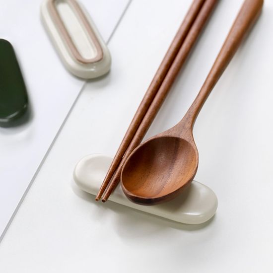 포보 국산 도자기 수저받침 2color 택1