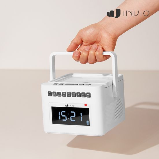 인비오 휴대용 무선 CD플레이어 블루투스 라디오