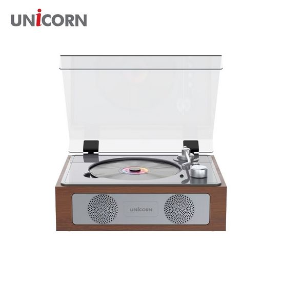 유니콘 엔틱 레트로 블루투스 휴대용 무선CD플레이어 