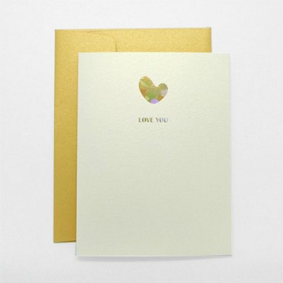그리팅 카드 - 골드러브