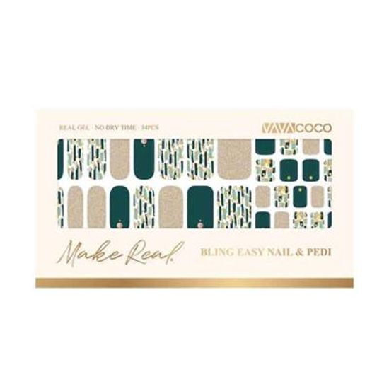 34pcs 젤네일 스티커 네일과 페디를 한번에! 파인트리