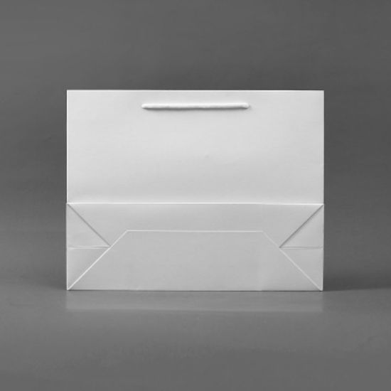 무지 가로형 쇼핑백(화이트)(30x25cm)/종이쇼핑백