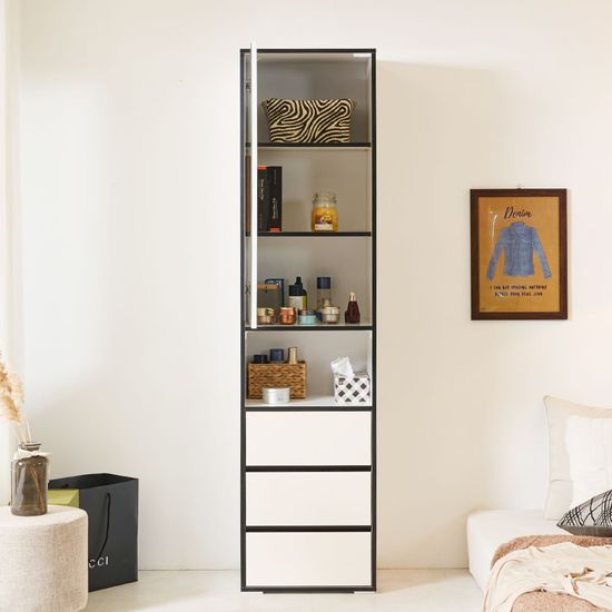 소미 틈새 수납장 슬림 옷 거실 다용도 거울장 (착불)