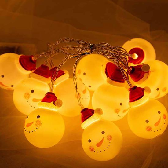 [도토로]20구 LED 눈사람 가랜드 전구(웜색) (3M)