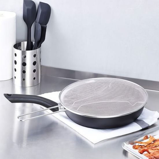 후라이팬 기름방지망 33cm스텐 뜰채 거름망 채망 N753