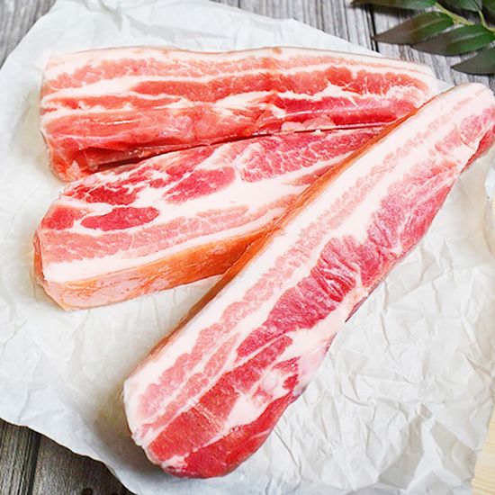 [음담] 듀록 흑돼지 통삼겹 500g 5팩