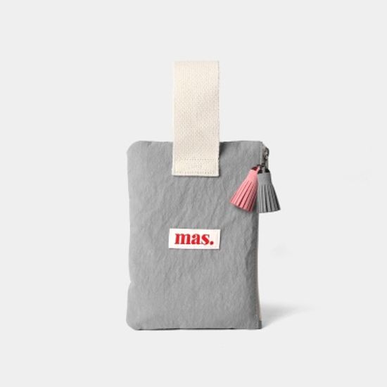 Strap pouch _ Solid gray