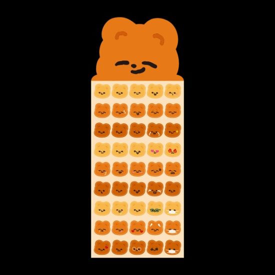 큐피드곰 페이스 스티커