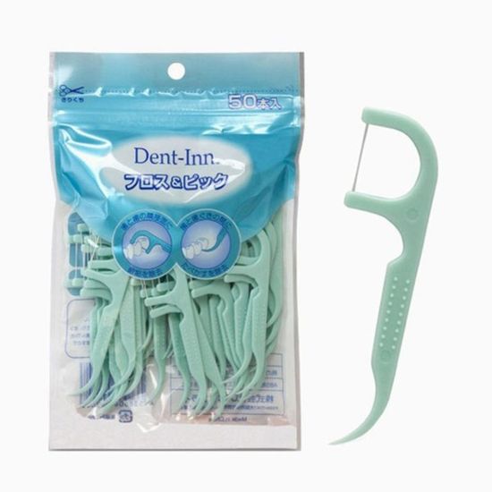 덴트인 일회용 치실 50개입 치간칫솔(W78F8C0)