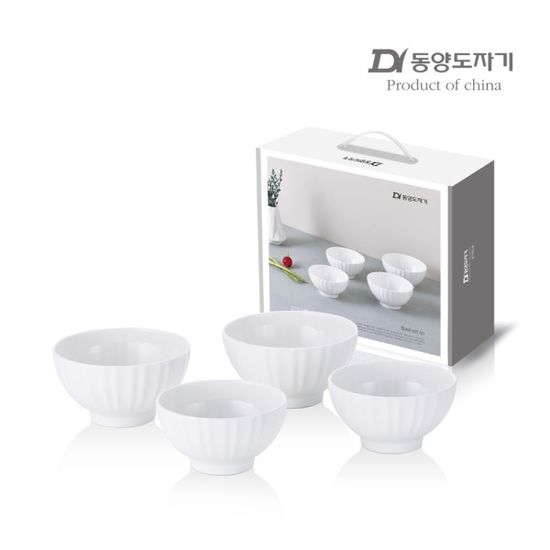 [동양도자기] 모던 화이트 공기대접 4P