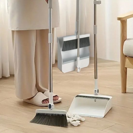 일체형 틈새보관 빗자루 쓰레받기 세트