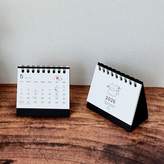 2026모뉴 초미니 미리멩 달력 휴대용 소형 차량용