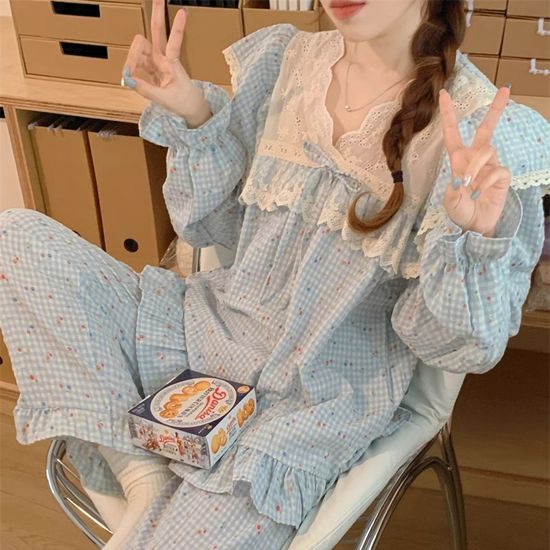 플로르 소공녀 레이스 투피스 홈웨어 잠옷 파자마세트