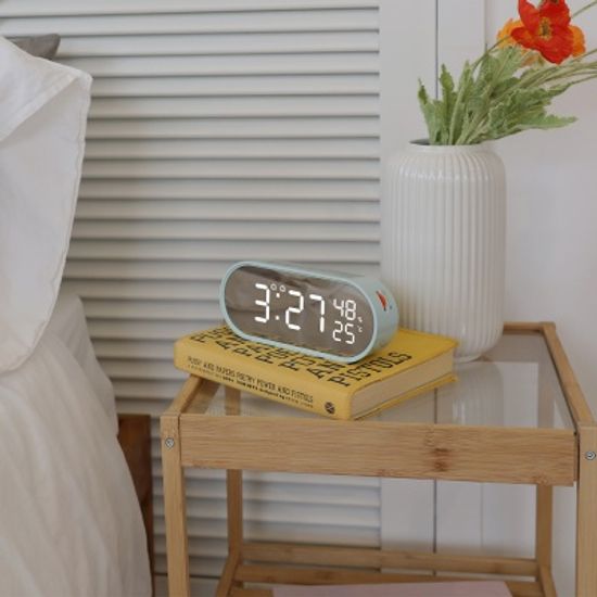 [무아스] 롤링팝 미러클락 LED탁상시계 온도 습도