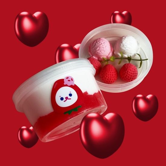 [젤리블리스] 딸기젤라또 200ml + 점토/수제슬라임