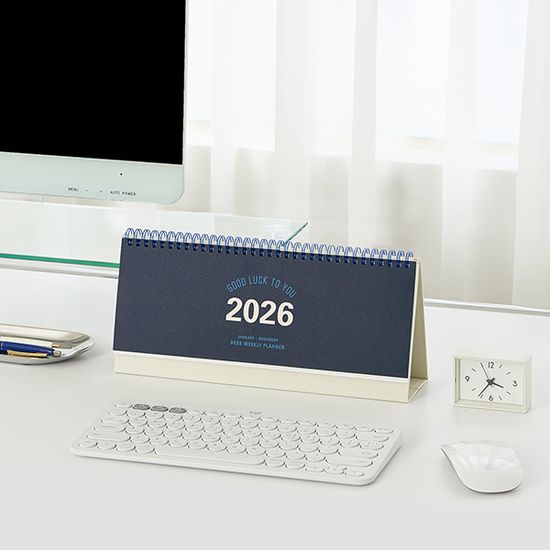 (2026 날짜형) 데스크 위클리 플래너 2026_탁상달력