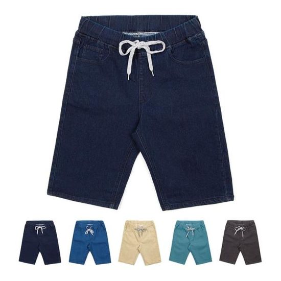 남자바지 썸머 심플 밴딩 하프팬츠