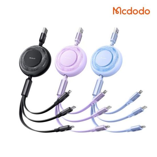 릴타입 3in1 충전 케이블 [C타입&8핀&5핀] CA357