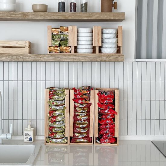 따뜻한 원목 감성 우드 보관함_대형