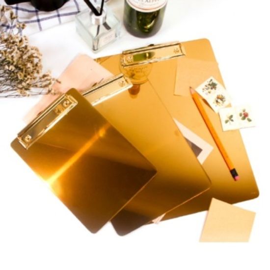 엔틱 골드 메탈 메뉴판 클립보드 A4/A5/B6size 메뉴북