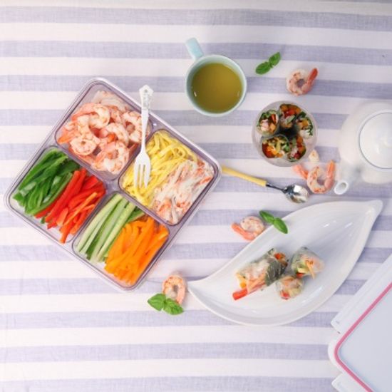 스카이락 4칸 칸칸반찬통