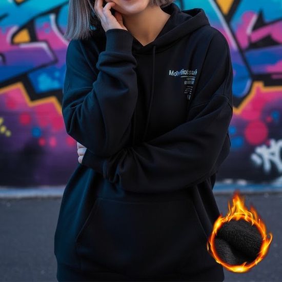 여성 3컬러 모티베이션 리서치 기모 후드티