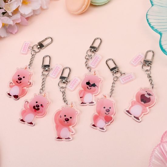 잔망루피 투명아크릴 키링 D타입