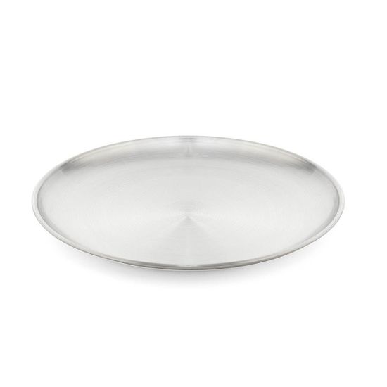 홈인쿡 플랫원형 스텐 접시 4p세트(20cm) (실버) 그릇