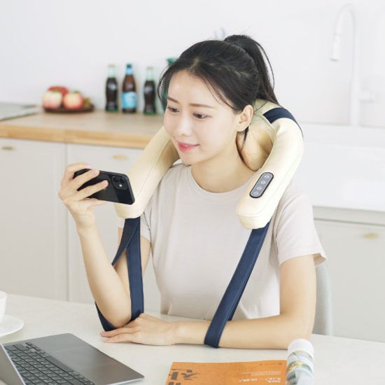 [메디니스]포유넥 무선 온열 목 어깨 마사기 MVP-705