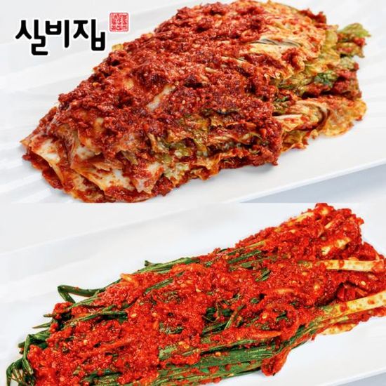 매운 실비김치 배추김치 1kg+파김치 500g