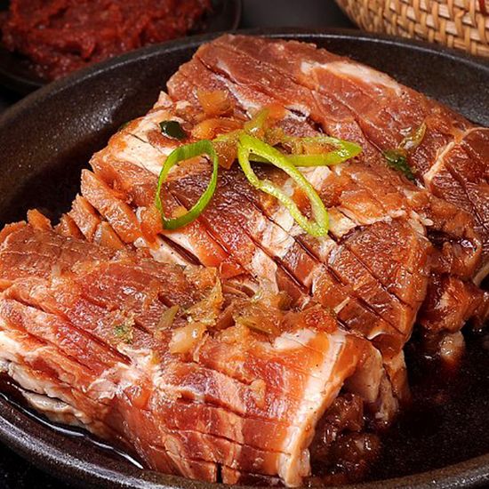 [음담] 국내산 한돈 수제 칼집 양념갈비 1kg 2팩