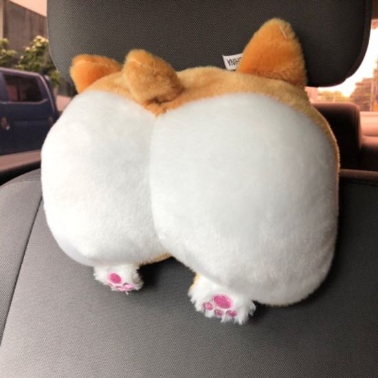 갓샵 웰시코기 차량용 사무실 의자 목쿠션 목베개