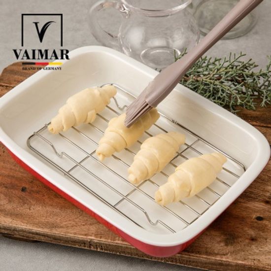 [바이마르] 세라믹 밧트 사각트레이 4종 레드/네이비