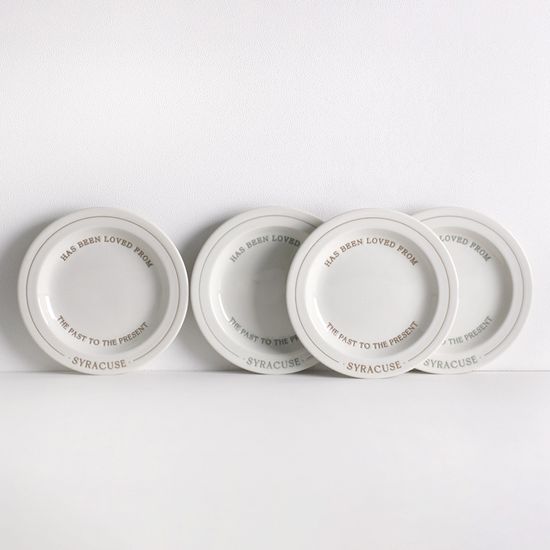 시라쿠스 레터링 평접시 16cm 4p 세트 2color 택1