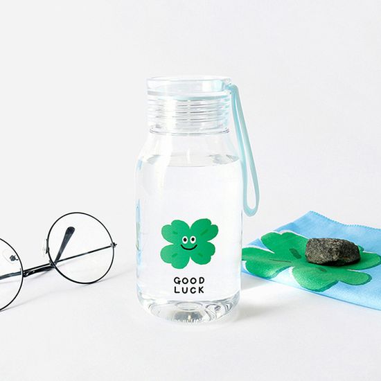 스마일 스트랩 투명 보틀