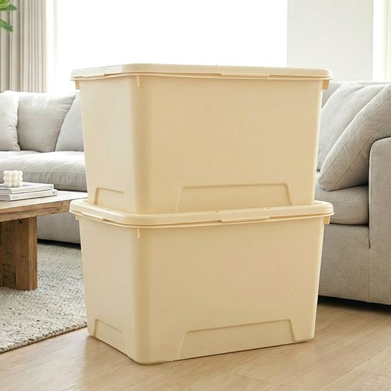 컴포즈 대형 리빙박스 옷 정리함 72L 2개 네임텍증정