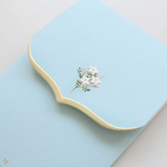 020-ME-0044 / 꽃단아 축하봉투 (블루)