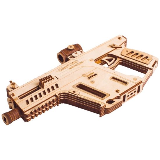 3D나무퍼즐 어썰트 건 작동모형 만들기 미니어처 