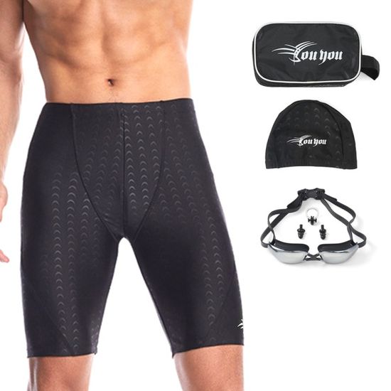 샤크 4부 남성 실내 수영복 6종세트 XL 스윔수트 블랙