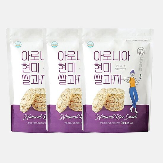 아로니아 현미쌀과자 70g *3봉 