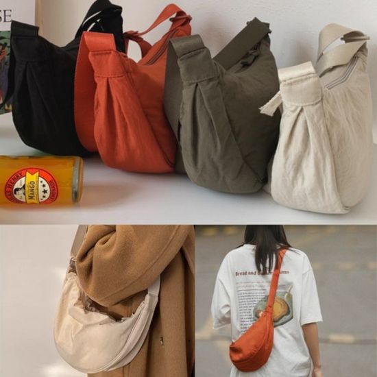 남녀공용 가벼운 반달 가방 만두 미니 크로스가방