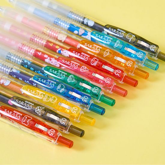 [제브라] (한정판)사라사 클립 산리오 캐릭터즈 세트