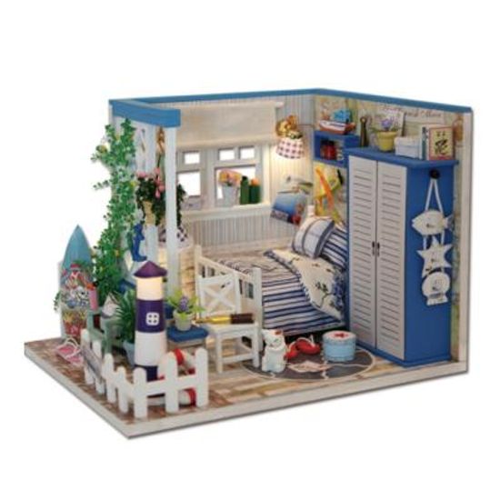 [adico]DIY 미니어처 하우스 - 블루 하우스