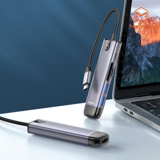 맥도도 6 in 1 C타입 USB 멀티 확장 허브 어댑터