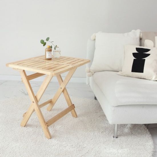 [벤트리] 원목 접이식 미니 카페테이블