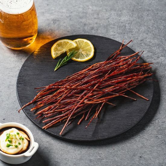 쫄깃 말랑 안주 오정 귀채 소면 쫄쫄이 블랙 500g